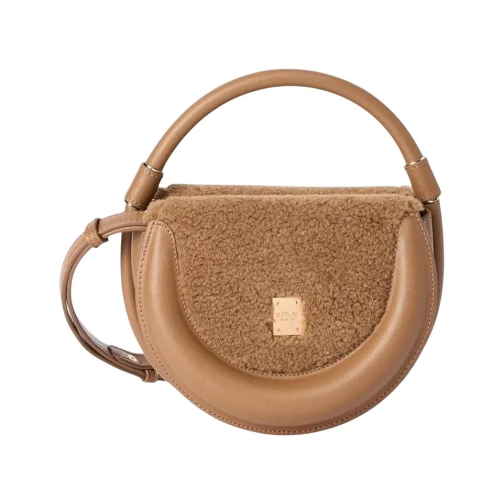 Replay Women's Brown Handbags, One Size, Handbag With Automatic Button Fastening And Inside Pocket