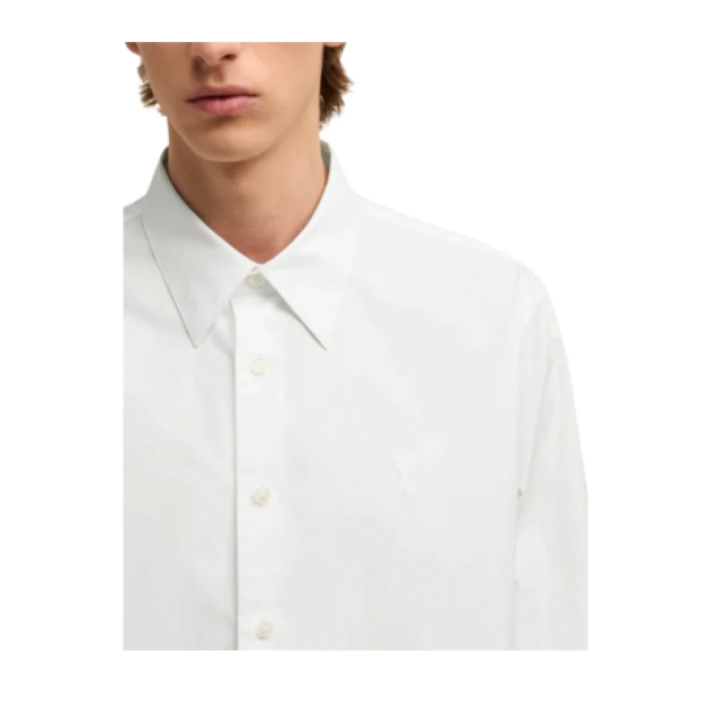 Ami Paris Classic Heart Friend Shirt White Heren