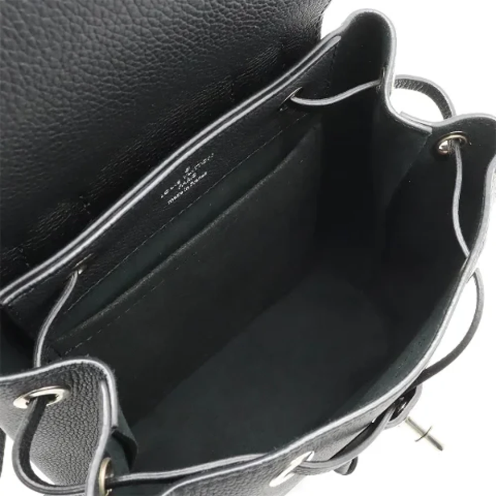 Louis Vuitton Vintage Pre-owned Leather backpacks Black Dames