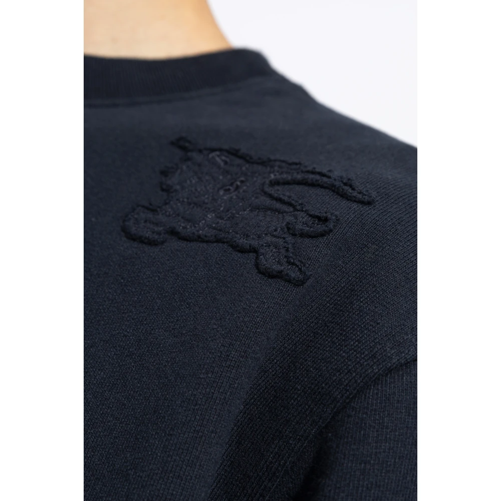 Burberry Sweatshirt met logo Blue Heren