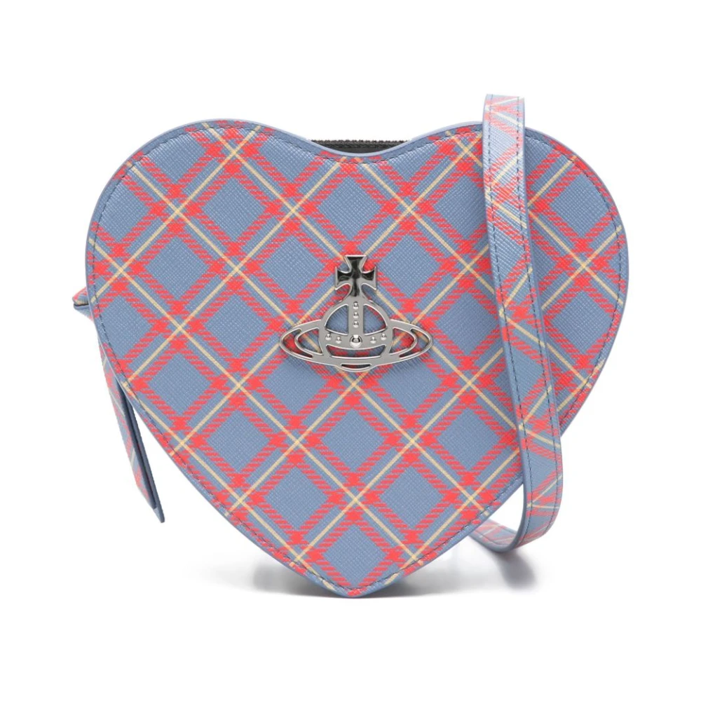 Vivienne Westwood Korenbloemblauwe Tartan Schoudertas Multicolor Dames