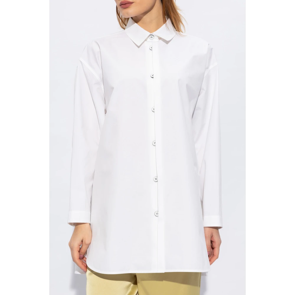 Jil Sander Loszittend shirt White Dames