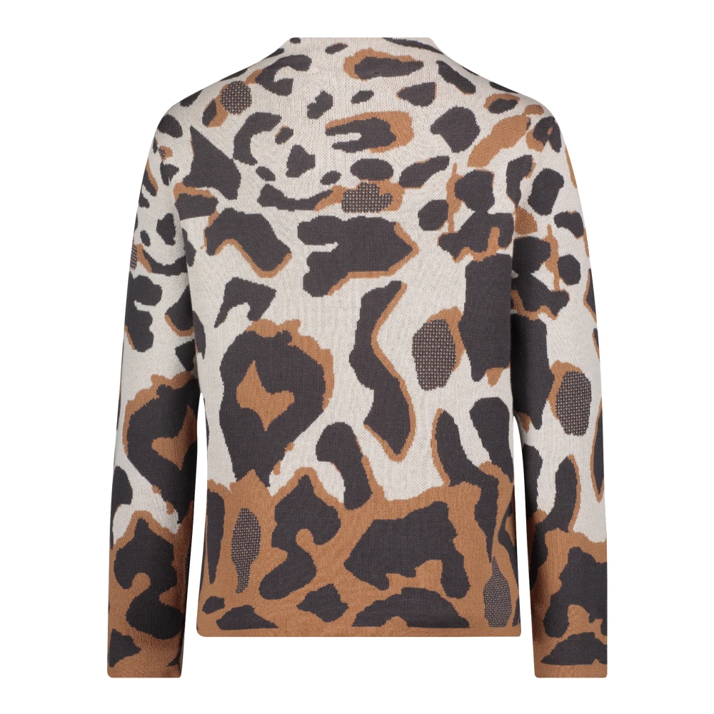Betty Barclay Animal Print Jacquard Sweater Multicolor Dames