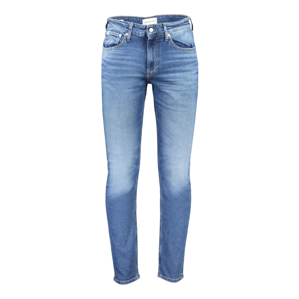 Calvin Klein , Slim Fit Jeans, Male, Blue, W29 L32, Slim Taper Denim Jeans Blue
