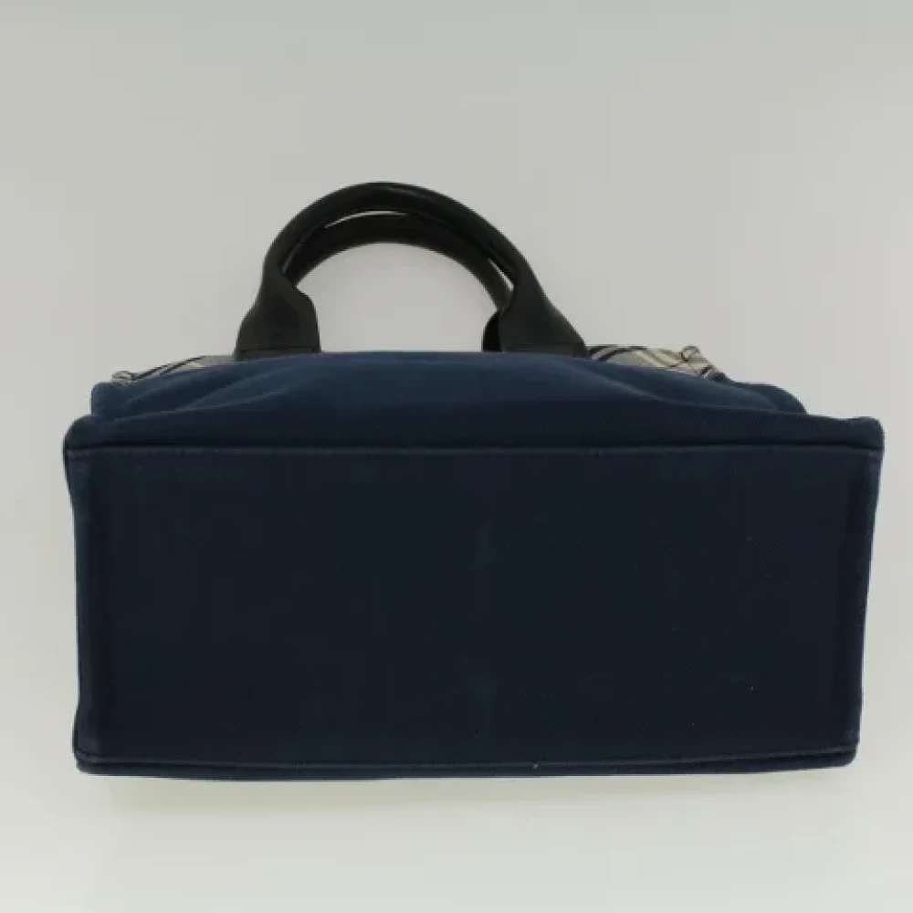 Burberry Vintage Pre-owned Canvas handbags Blue Dames
