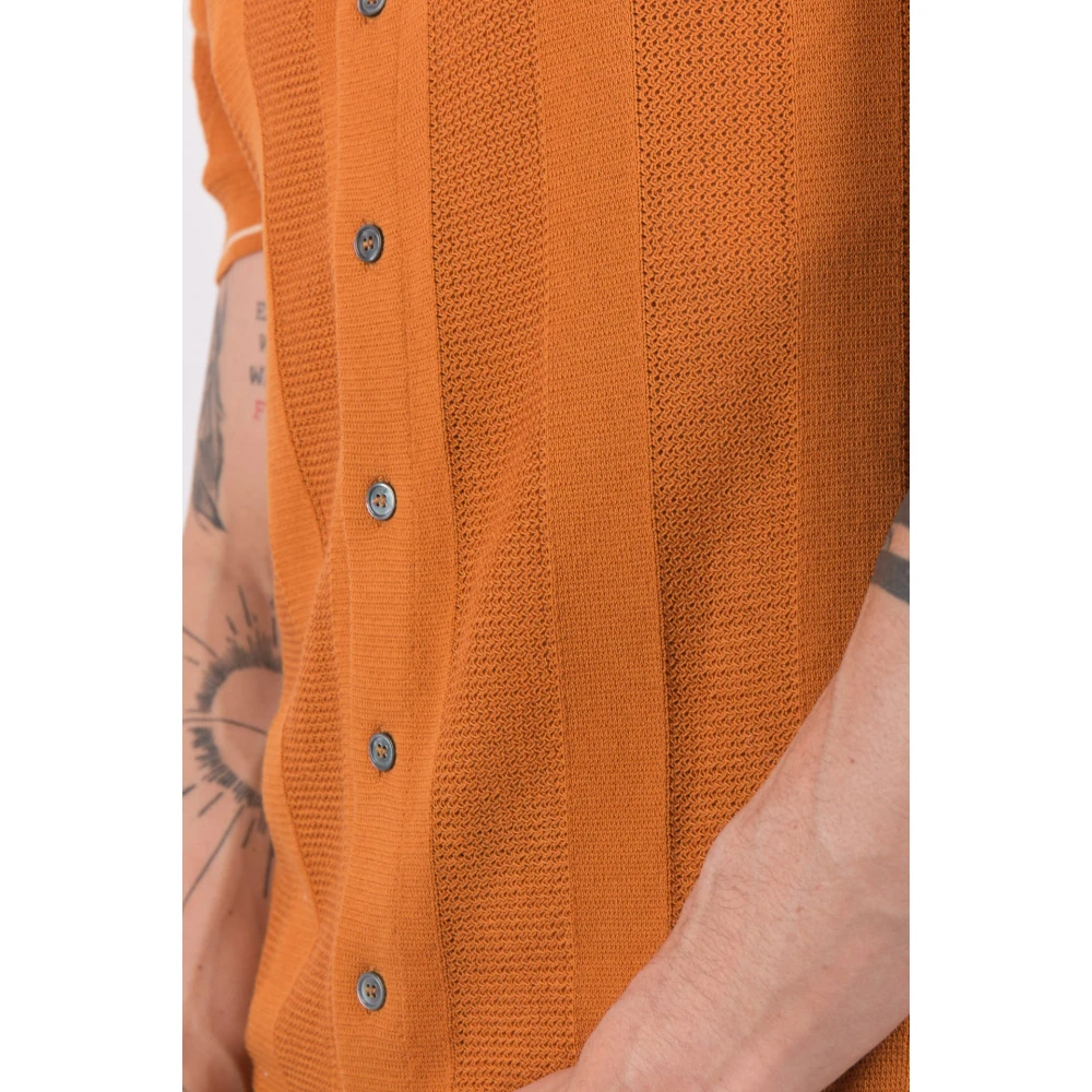 Daniele Fiesoli Roest Korte Mouw Overshirt DF 0396 Orange Dames