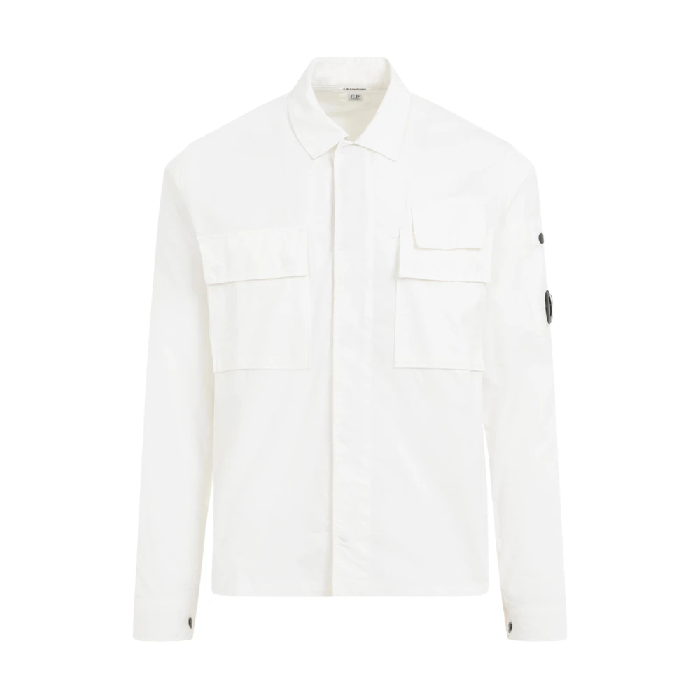 C.P. Company Witte Katoenen Overhemd Klassieke Stijl White Heren