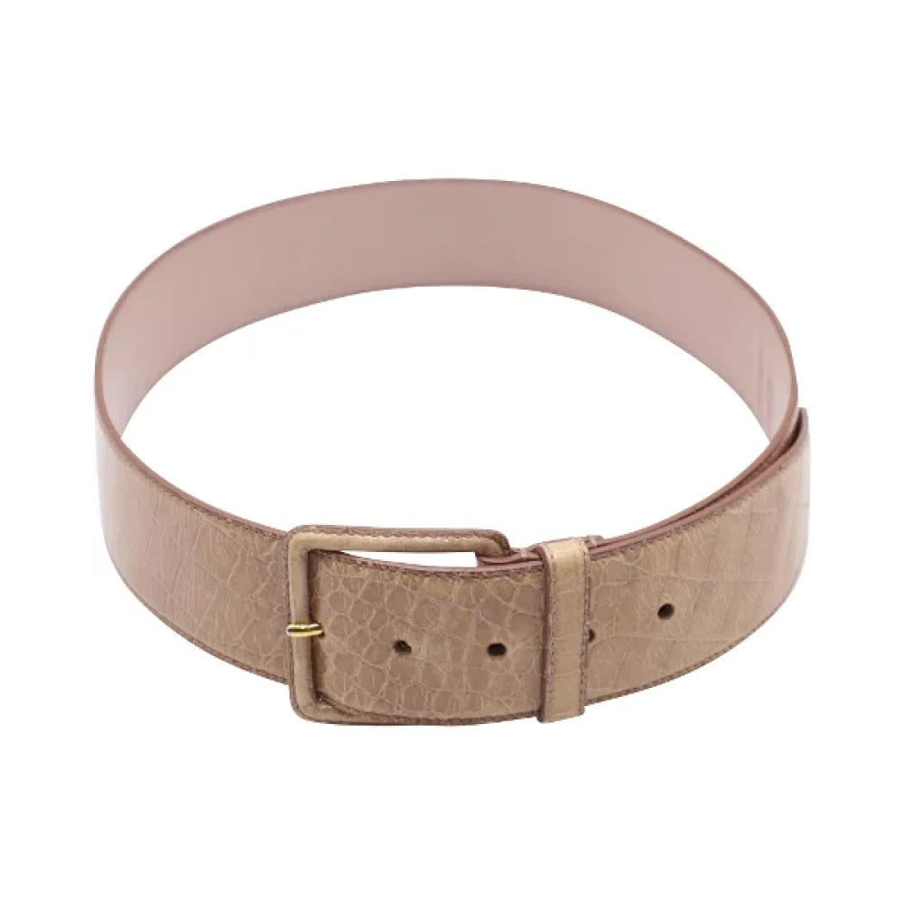 Miu Pre-owned Fabric belts Pink Dames