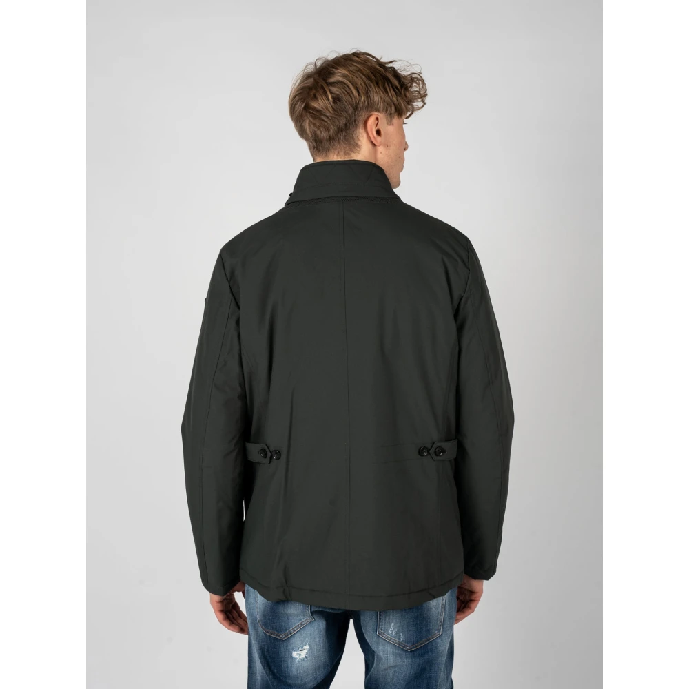 Geox Elegante Jas met Functionele Kenmerken Green Heren