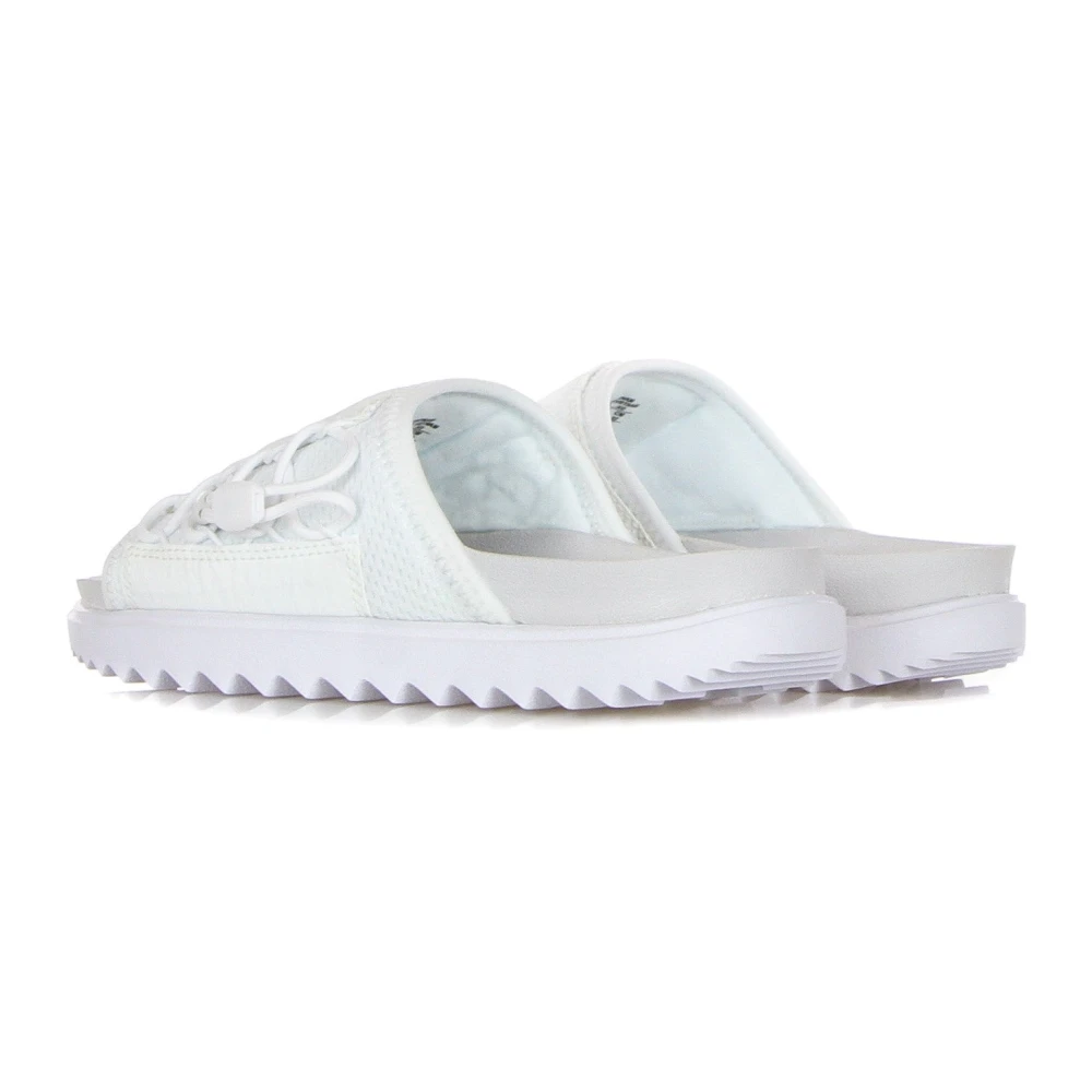 Nike Asuna Slide Pantoffels in Dust Wit White Dames