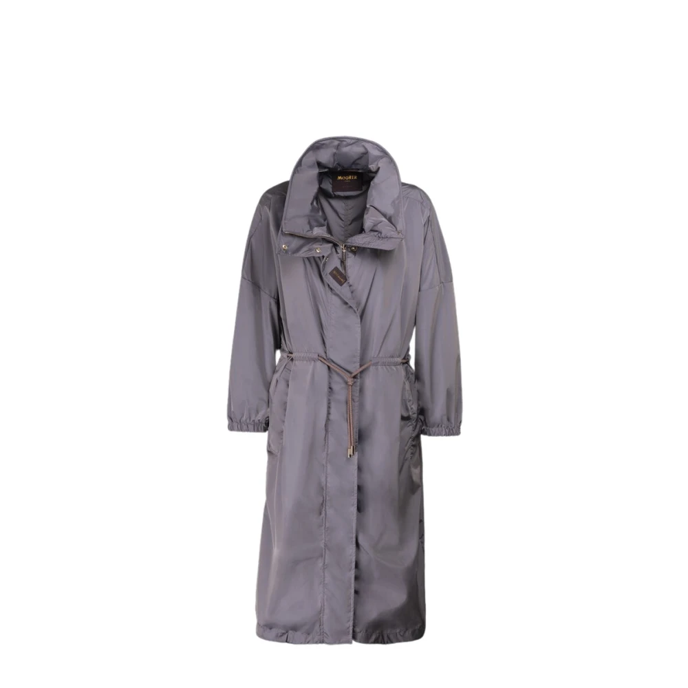 Moorer Iridescent Lichtgewicht Parka Green Dames