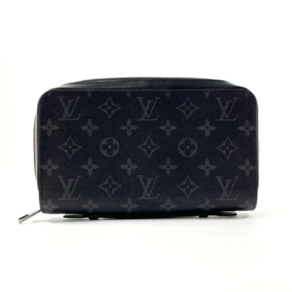 Louis Vuitton Vintage Pre-owned Canvas wallets Black Heren