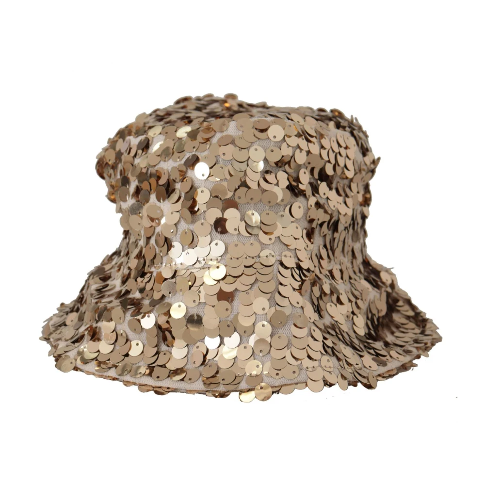 Dolce & Gabbana Gouden Sequin Emmerhoed Yellow Dames