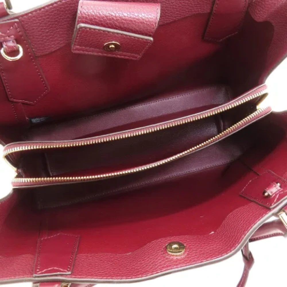Michael Kors Pre-owned Leather handbags Red Dames