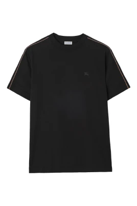 T-shirt i bomull med Burberry-rand