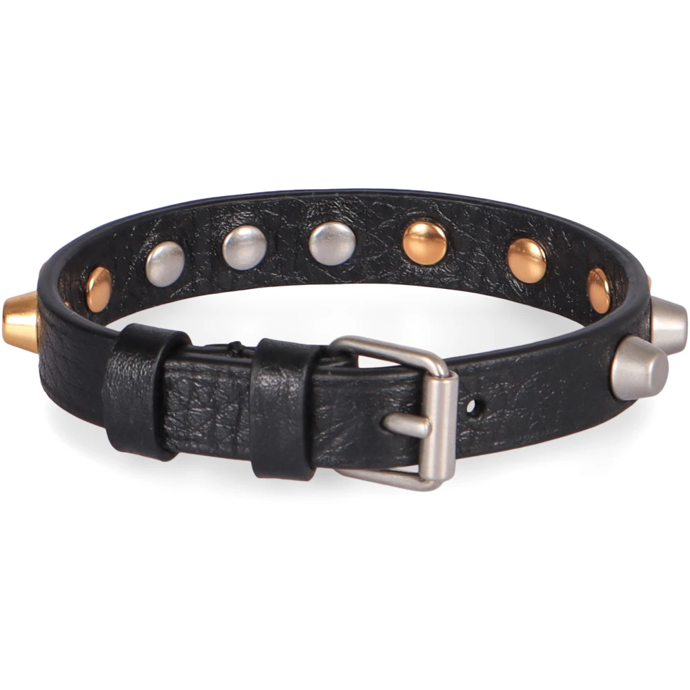 Valentino Garavani Men's Black Rockstud Bracelet