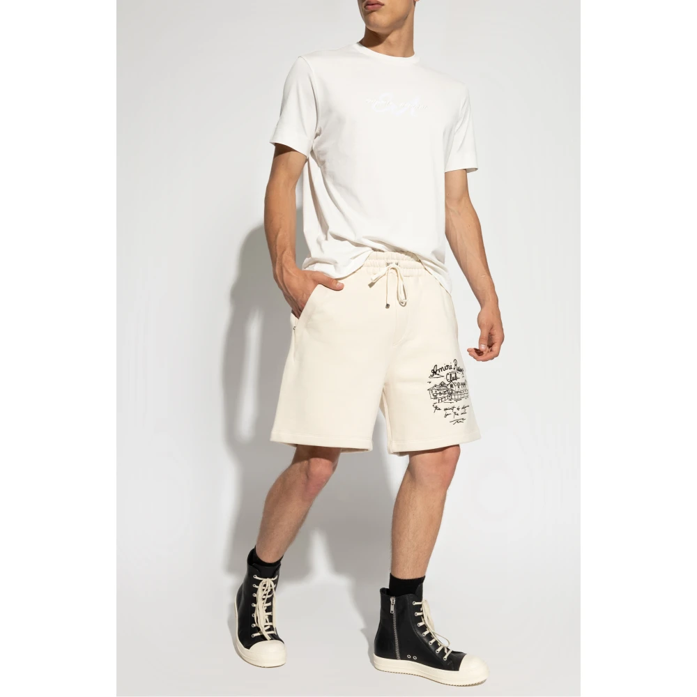 Emporio Armani T-shirt met logo White Heren