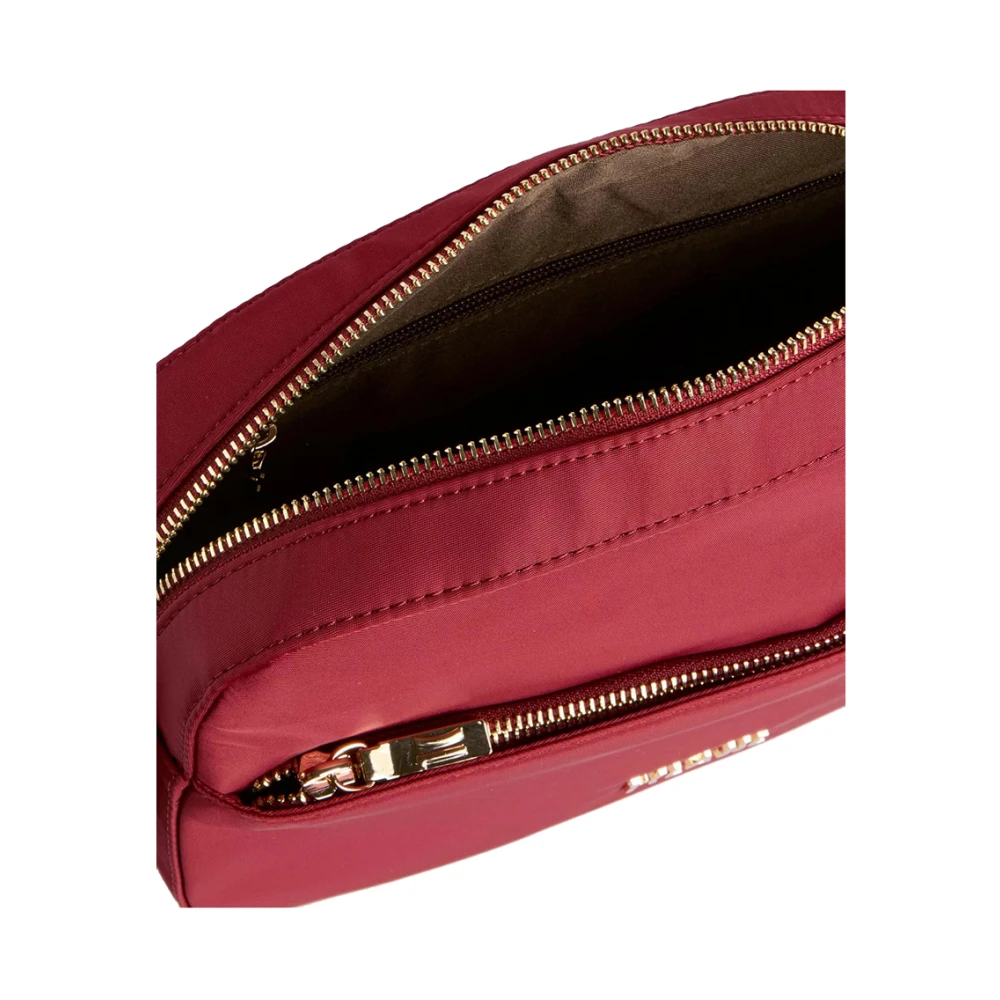 Alviero Martini 1a Classe Rode leren schoudertas met Geo-Cultuur ontwerp Pink Dames