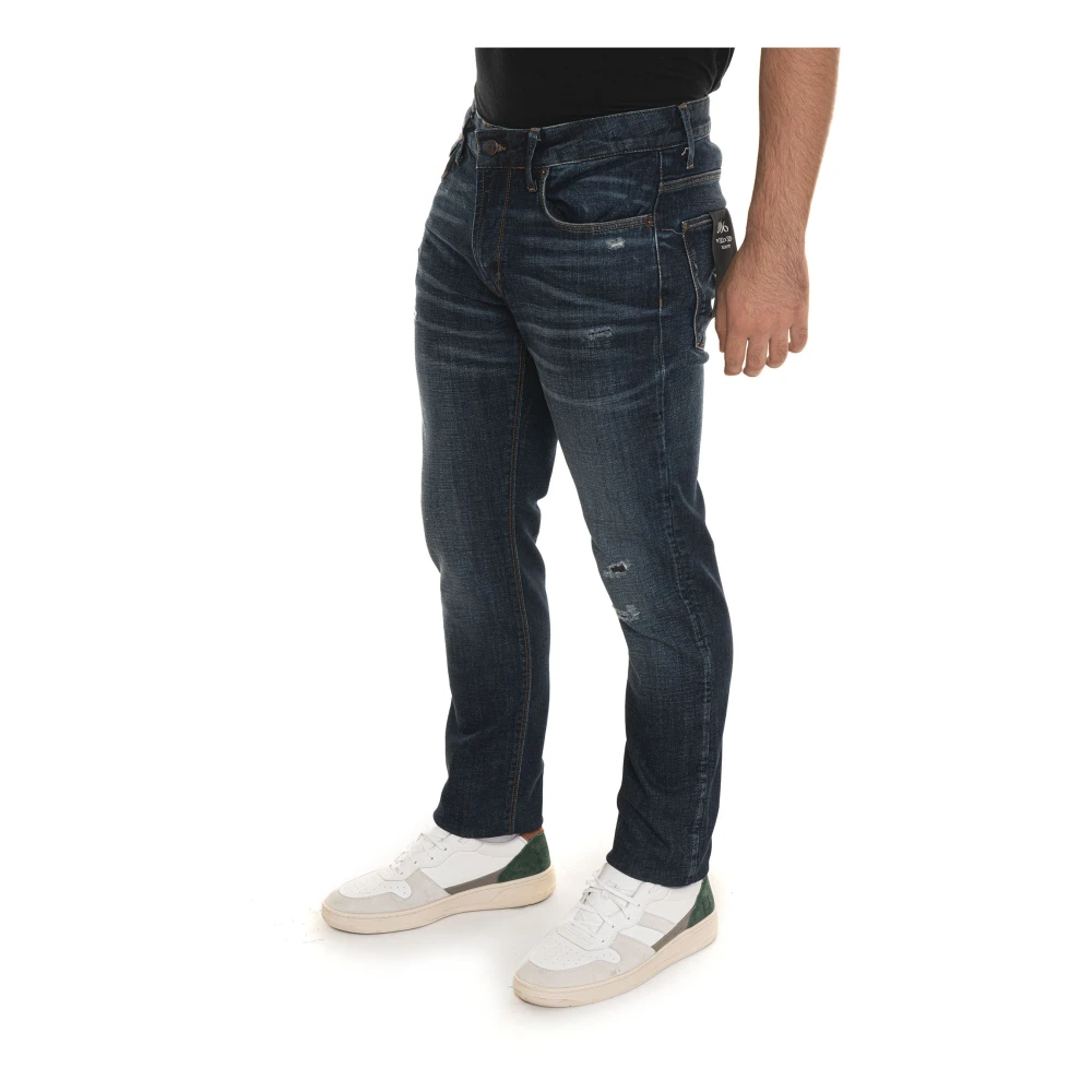 Emporio Armani Slim Fit Denim Jeans voor Heren Blue Heren