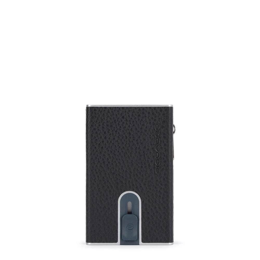 Piquadro Mannelijk Zwart Accessoires Heren, One Size, Pop-Up Wallet With Money Pocket