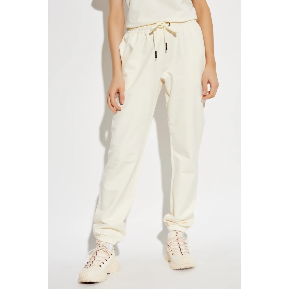 Moncler Sweatpants met logo Beige Dames