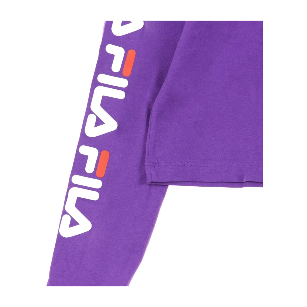 Fila Paarse Cropped T-shirt voor vrouwen Purple Dames