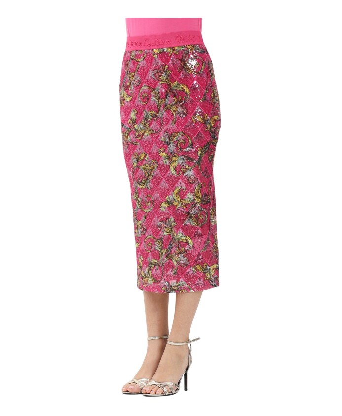elegante-jupe-midi-fuchsia-a-paillettes