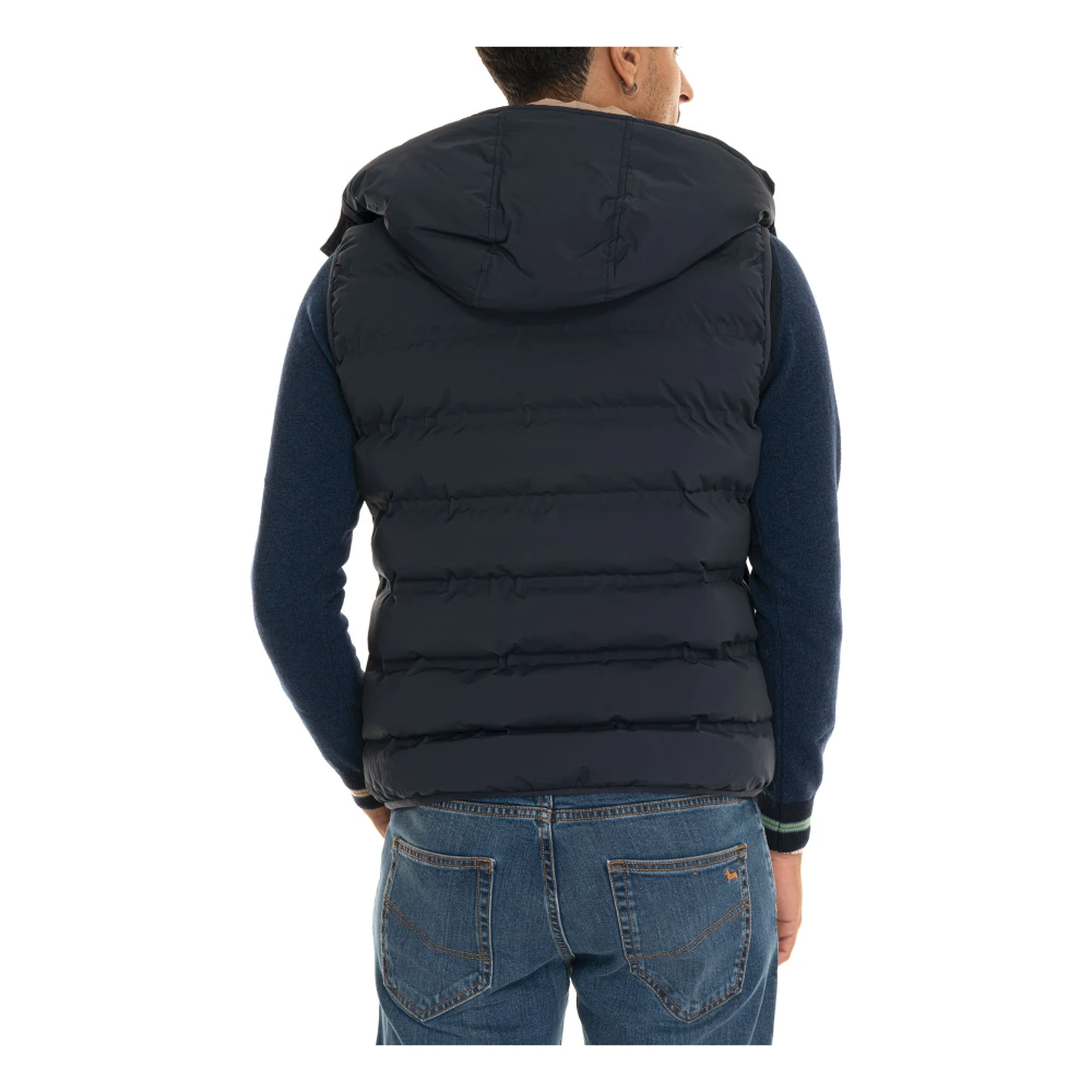 Harmont & Blaine Gewatteerd Gilet met Afneembare Capuchon Black Heren