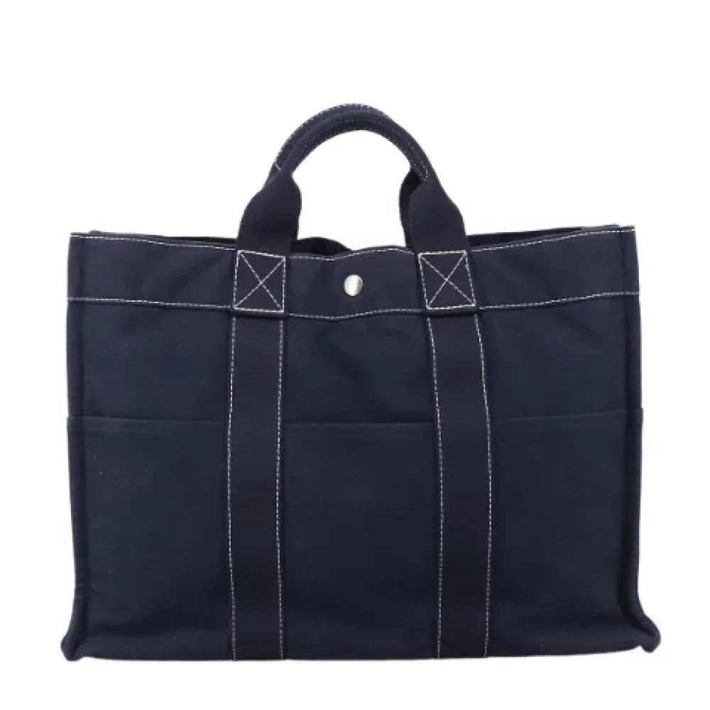 Hermès Vintage Pre-owned Canvas totes Blue Dames