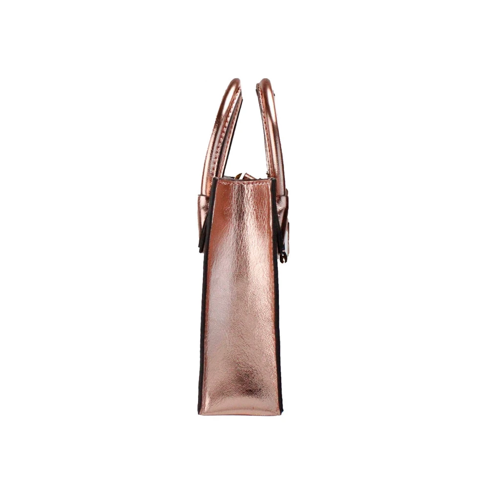 Michael Kors Primrose Metallic Crossbody Shopper Bag Pink Dames