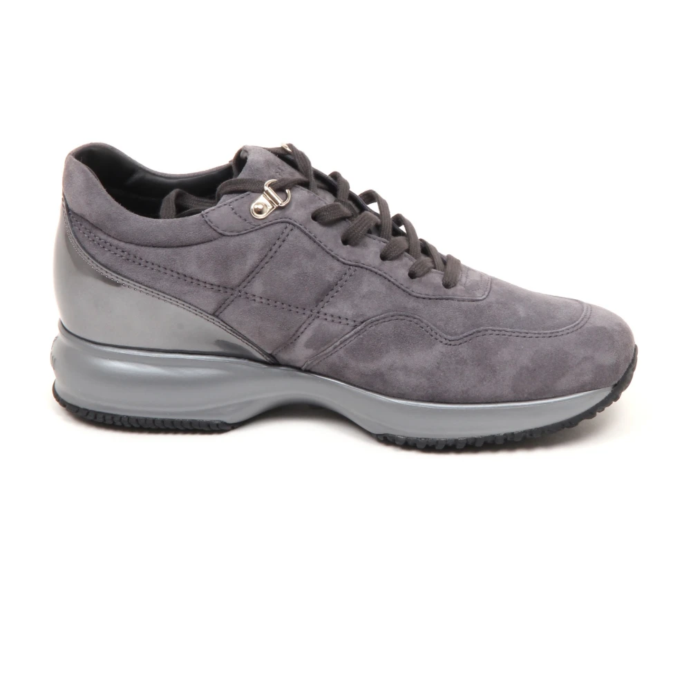 Hogan Interactive Schoenen met Stiksels Dames Schoenen Grijs
