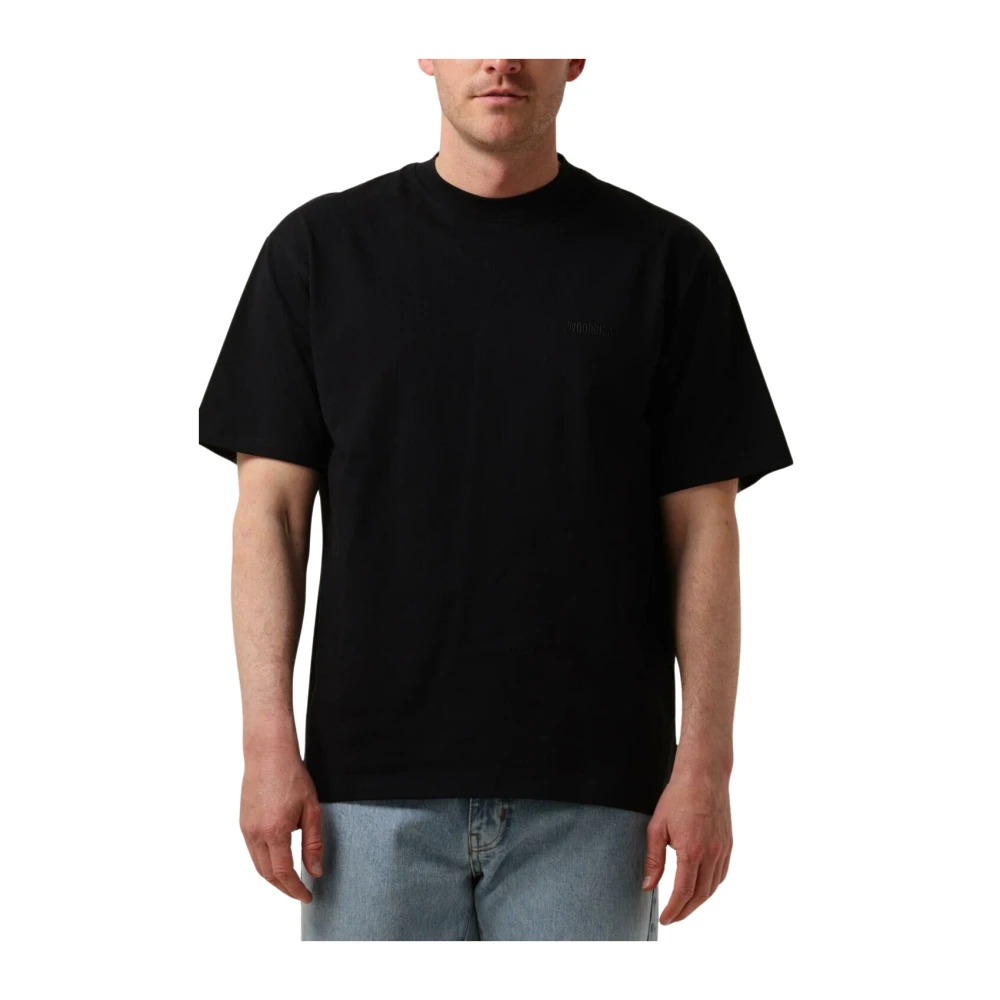 Woodbird Heren Polo & T-shirts Base Tee Black Heren