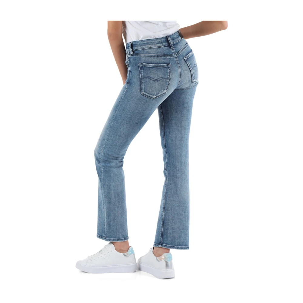 Replay Bootcut jeans met vijf zakken Blue Dames