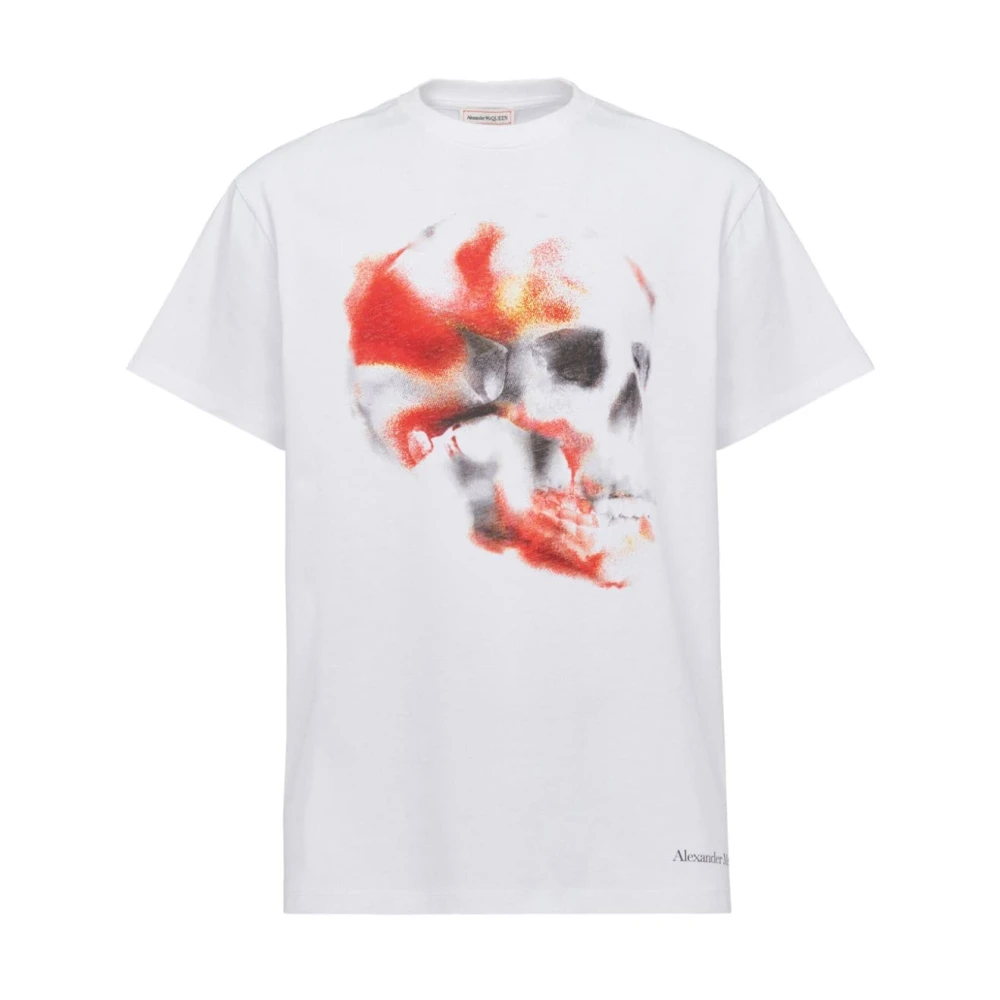 Alexander mcqueen Punk Skull Grafische Print T-shirt White Heren