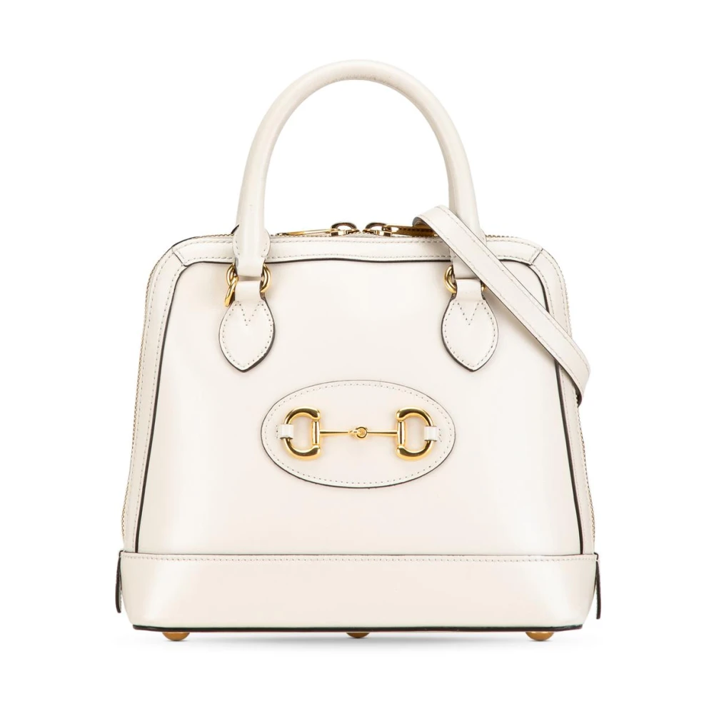 Gucci Vintage Women's White Pre-Owned Handle Satchel Bag