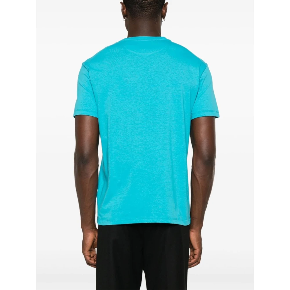 Valentino Garavani Heldere Blauwe T-Shirts Polos Blue Heren