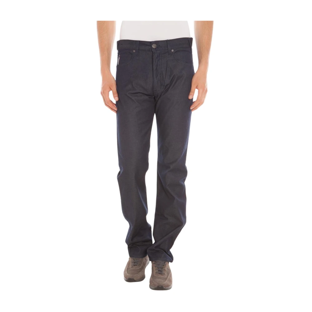Armani Jeans Men's Blue Straight Fit Jeans, W32, Classic Denim Jeans For Everyday Wear