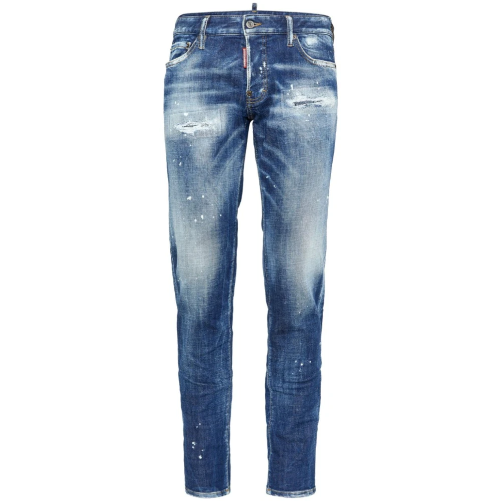 Dsquared2 Klassieke Denim Broek met Vijf Zakken Blue Heren