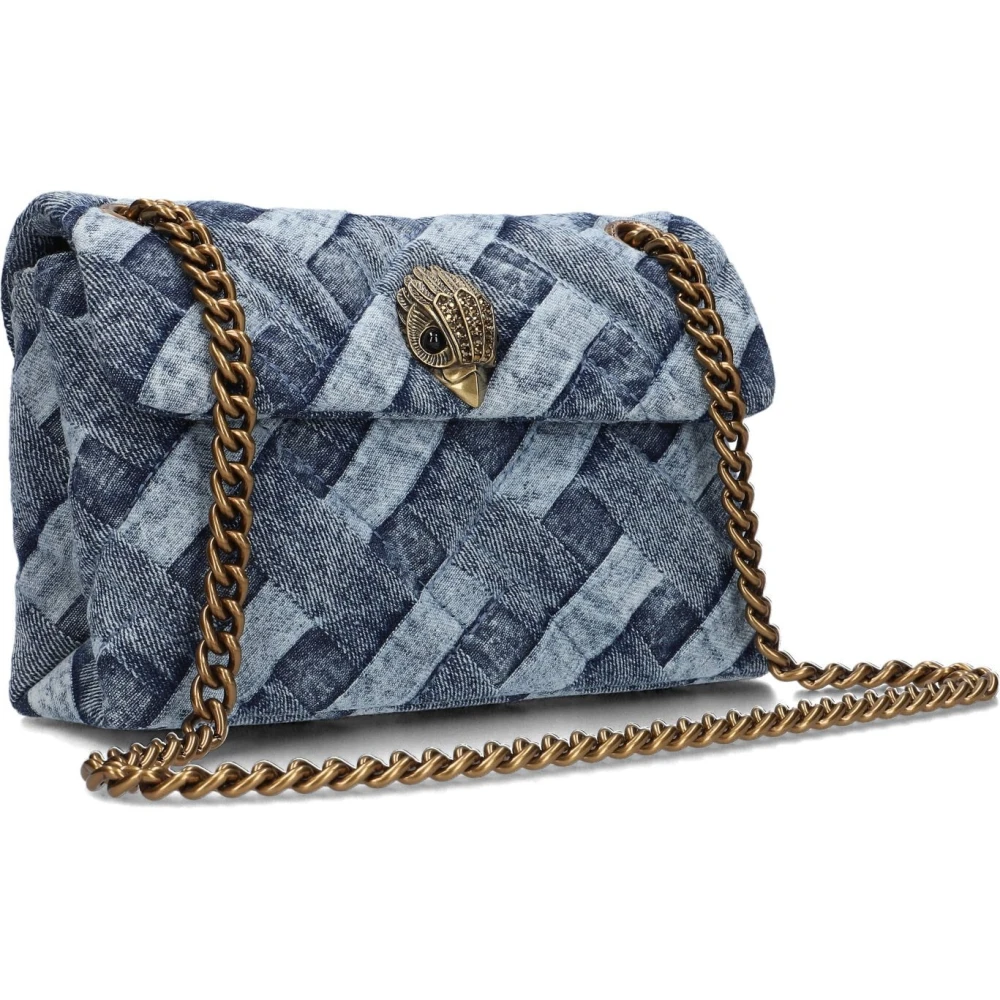 Kurt Geiger Mini Kensington Soft Tas Blauw Denim Blue Dames