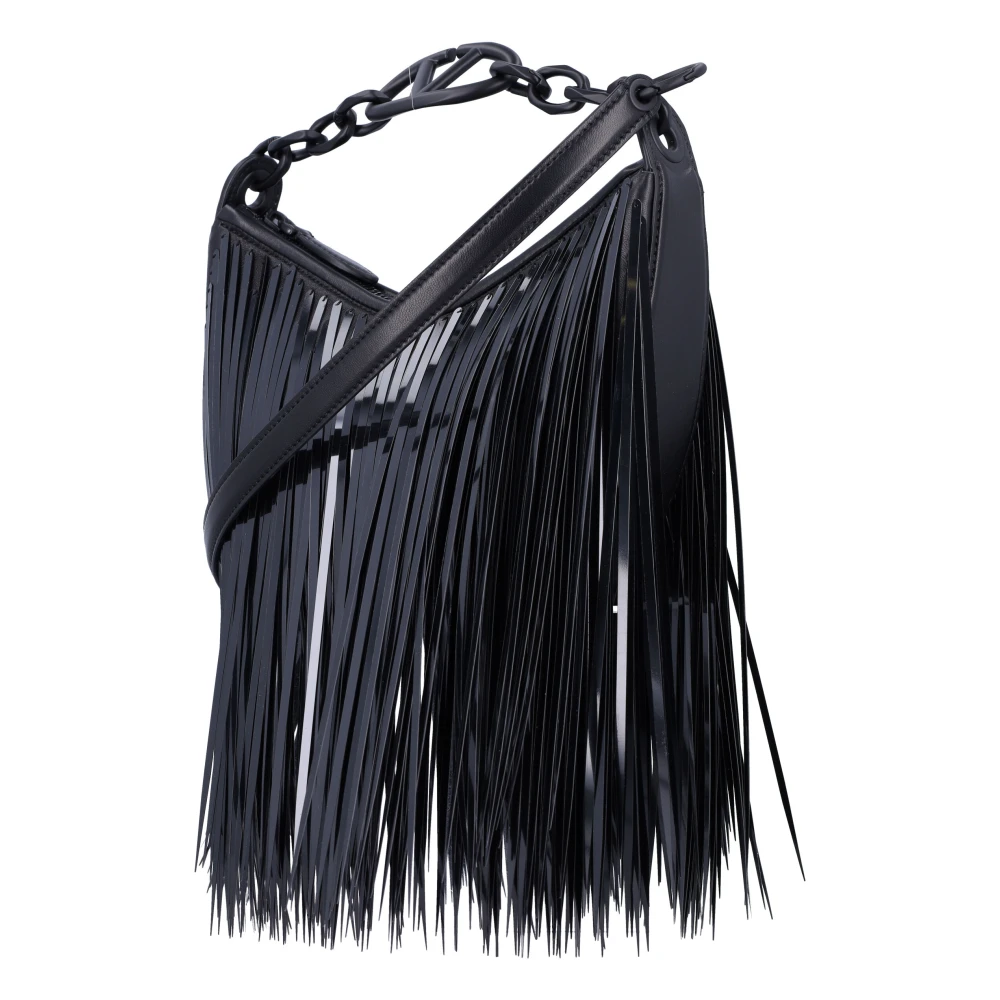 Valentino Garavani Zwarte VLogo Moon Mini Hobo Tas Black Dames