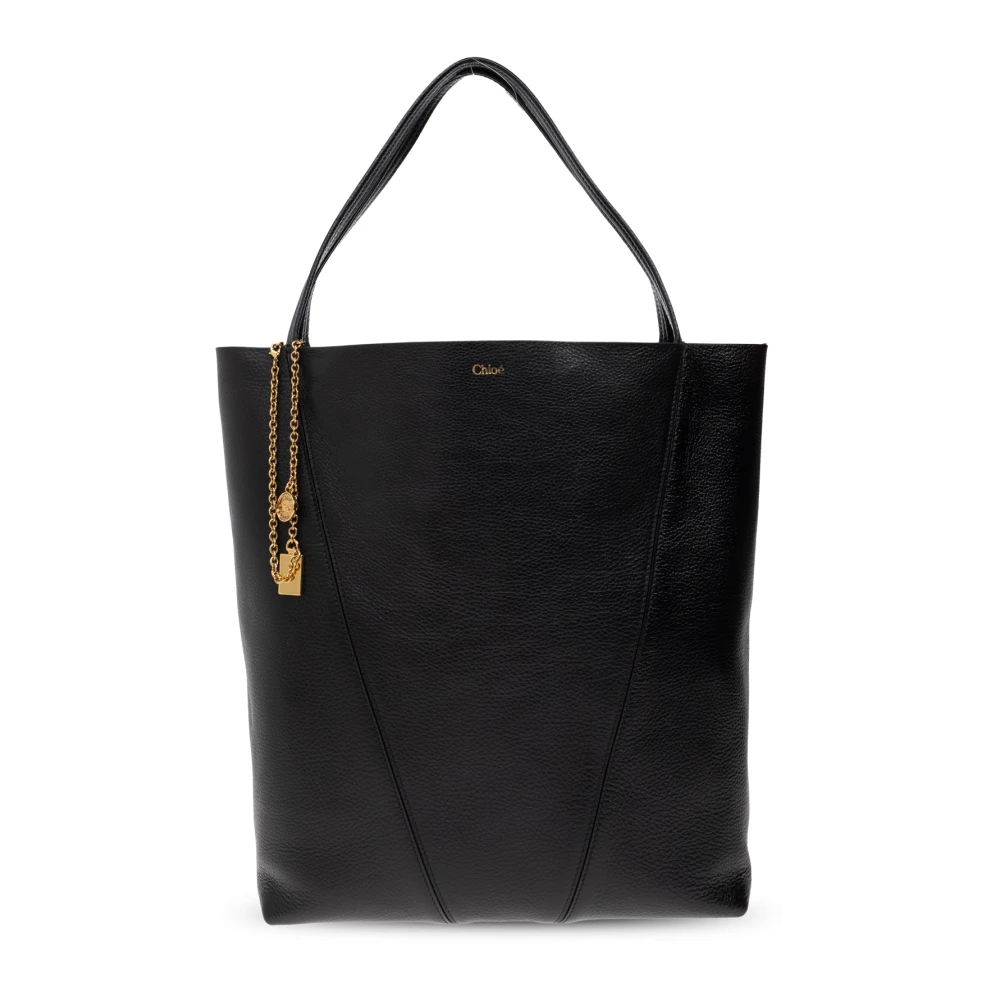 Chloé Tas Spin Grote shopper type Black Dames