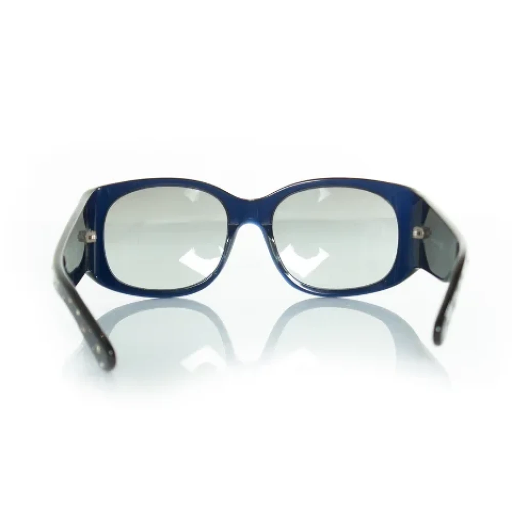 Chanel Vintage Pre-owned Plastic sunglasses Blue Dames