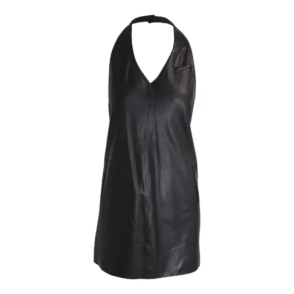 Alexander Wang Pre-owned Leather dresses Black Dames