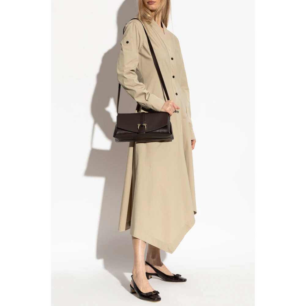 Salvatore Ferragamo Jurk met zakken Beige Dames