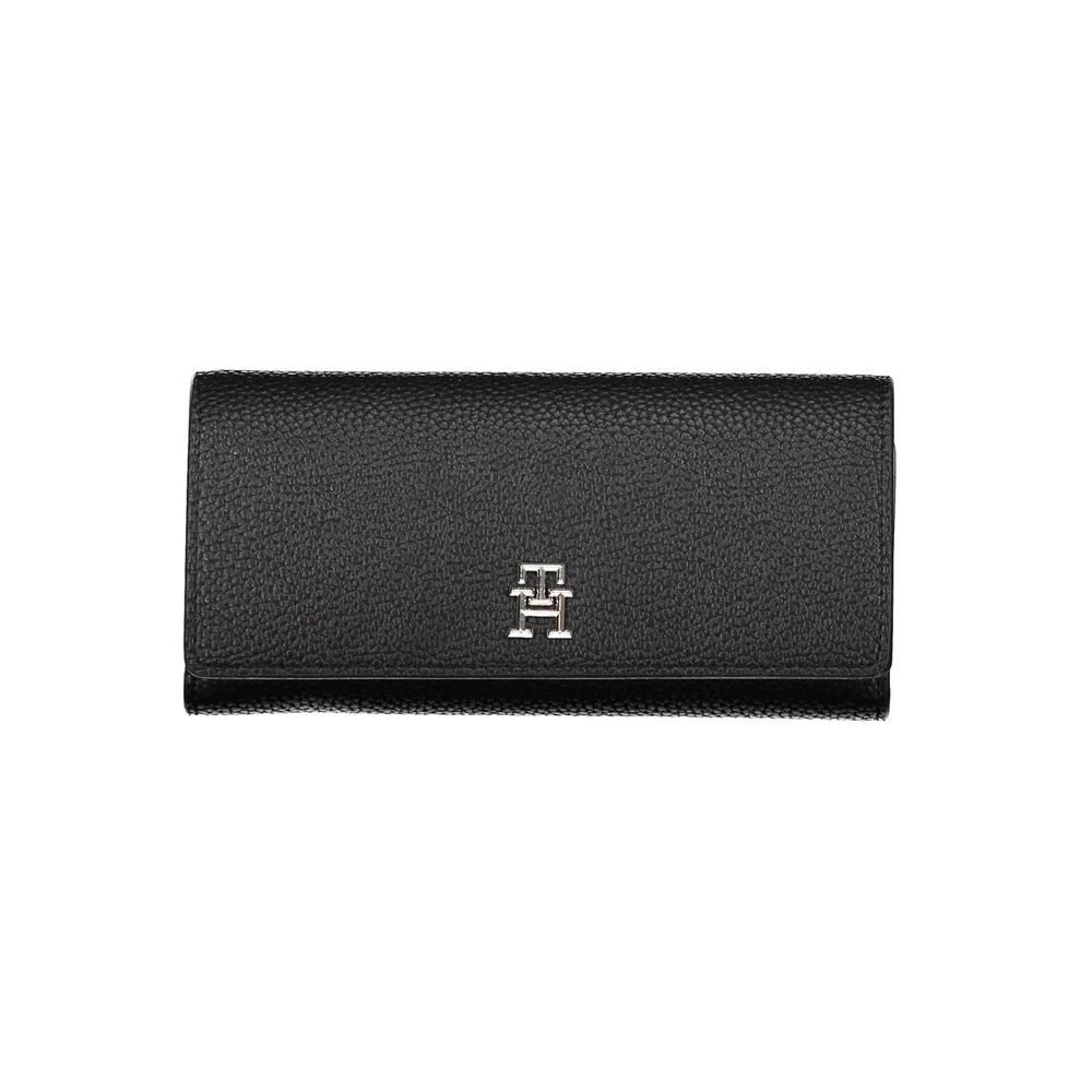 Tommy Hilfiger Women's Black Wallet With Phone Compartment - Wallets & Cardholders - One Size- Accessories