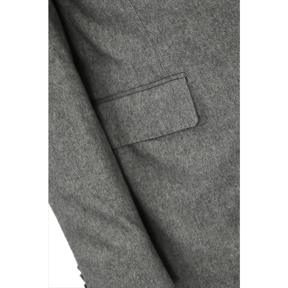Corneliani Zijde Kasjmier Grijze Jas Gray Heren
