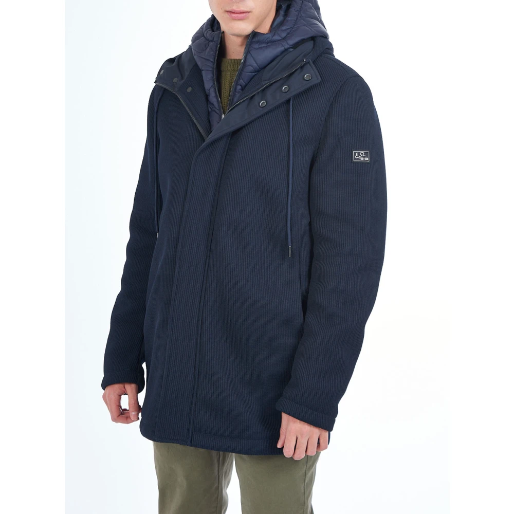 YES ZEE Blauwe Winterjas Blue Heren