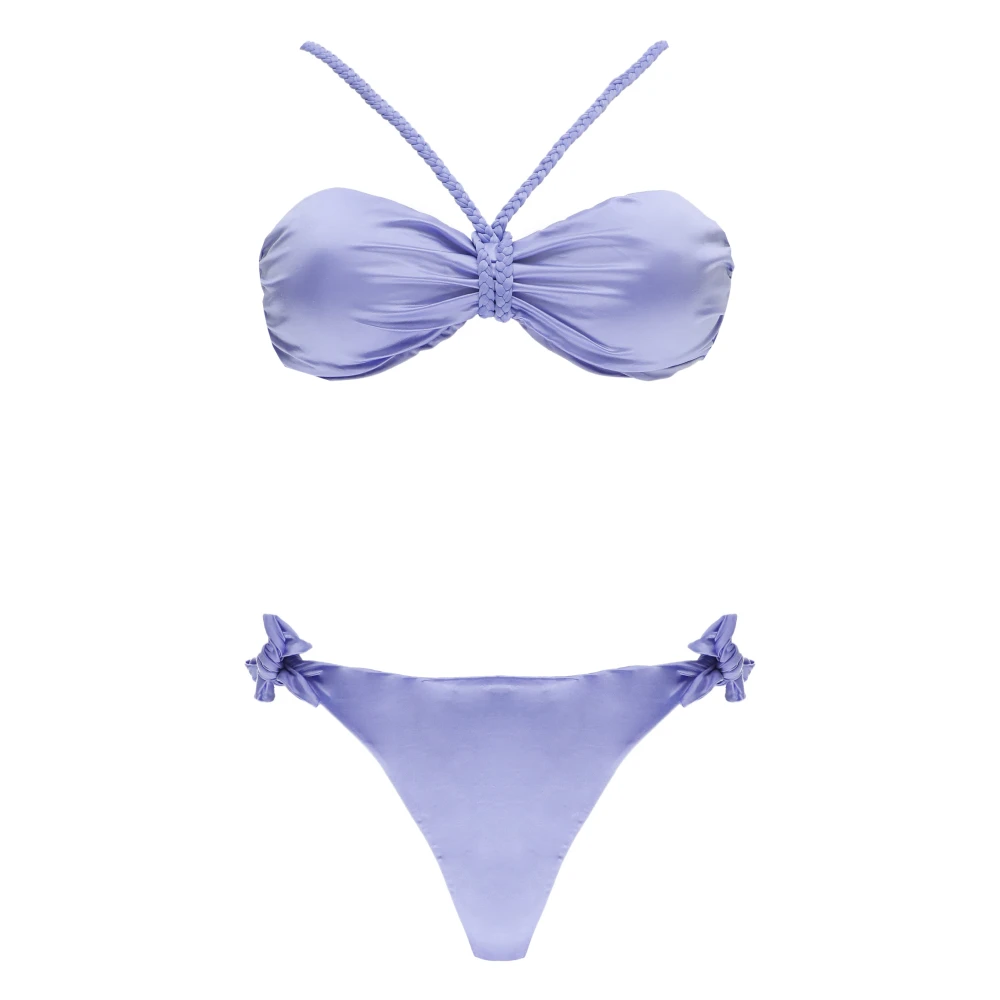 F**k Lila Bikini med Baksnörning Purple, Dam