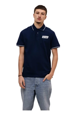 Square Logo Print Polo