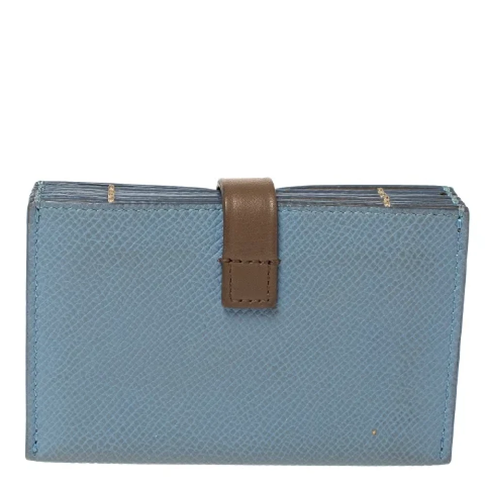 Celine Vintage Pre-owned Leather wallets Blue Dames